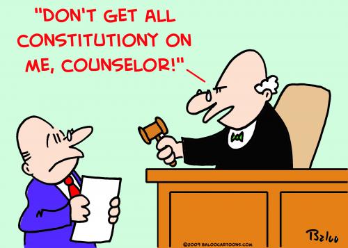 Cartoon: judge all constitutiony (medium) by rmay tagged judge,all,constitutiony