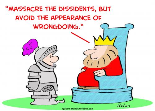 Cartoon: king appearance wrongdoing (medium) by rmay tagged king,appearance,wrongdoing