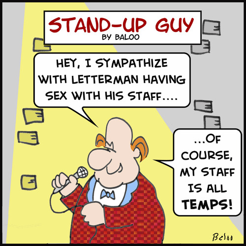 Cartoon: letterman staff temps (medium) by rmay tagged letterman,staff,temps