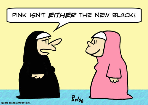 Cartoon: nuns pink new black (medium) by rmay tagged nuns,pink,new,black