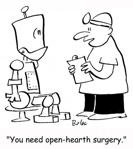 Cartoon: Open hearth surgery (medium) by rmay tagged open,hearth,surgery