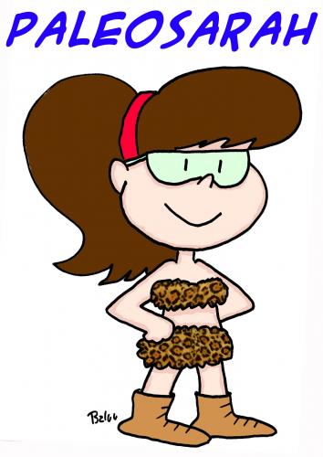 Cartoon: PALEOSARAH SARAH PALIN (medium) by rmay tagged paleosarah,sarah,palin