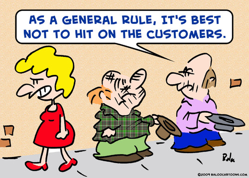 Cartoon: panhandler hit customers on (medium) by rmay tagged panhandler,hit,customers,on