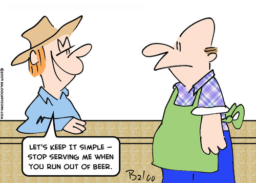 Cartoon: run out of beer (medium) by rmay tagged run,out,of,beer