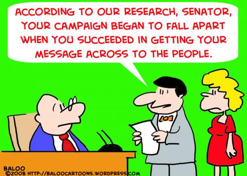 Cartoon: SENATOR MESSAGE PEOPLE (medium) by rmay tagged senator,message,people