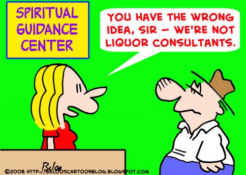 Cartoon: SPIRITUAL GUIDANCE LIQUOR (medium) by rmay tagged spiritual,guidance,liquor