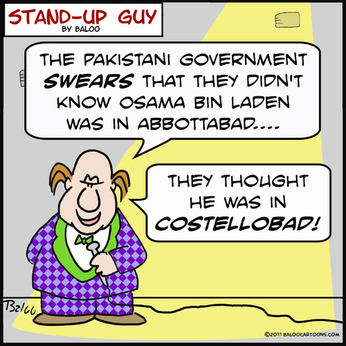 Cartoon: SUG costellobad osama pakistan (medium) by rmay tagged sug,costellobad,osama,pakistan