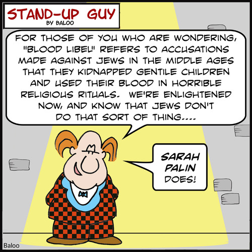 Cartoon: SUG Sarah Palin Blood Libel (medium) by rmay tagged sug,sarah,palin,blood,libel