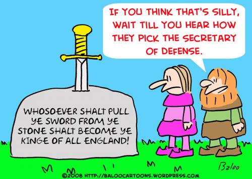 Cartoon: SWORD IN THE STONE KING ARTHUR (medium) by rmay tagged sword,in,the,stone,king,arthur