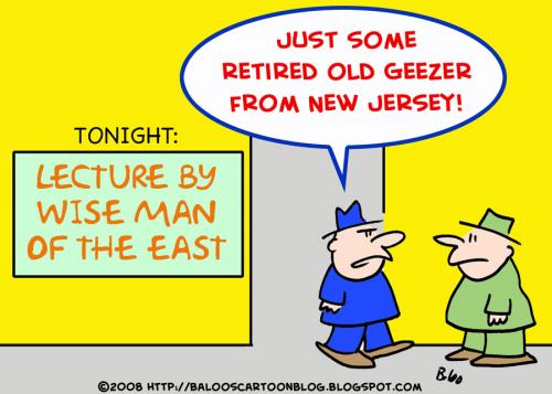 Cartoon: WISE MAN OF THE EAST LECTURE (medium) by rmay tagged wise,man,of,the,east,lecture