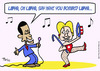 Cartoon: 1bombed libya obama hillary clin (small) by rmay tagged 1bombed,libya,obama,hillary,clin