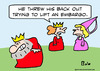 Cartoon: back out lift embargo king (small) by rmay tagged back,out,lift,embargo,king