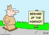 Cartoon: beward of the hominid (small) by rmay tagged beward,of,the,hominid