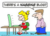 Cartoon: blog nagging husband wife (small) by rmay tagged blog,nagging,husband,wife,computer