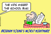 Cartoon: brigham young school bus (small) by rmay tagged brigham,young,school,bus