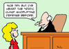 Cartoon: cling static shoplifting judge (small) by rmay tagged cling,static,shoplifting,judge