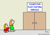 Cartoon: computer play dating service (small) by rmay tagged computer,play,dating,service