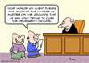Cartoon: deceased hiccups judge (small) by rmay tagged deceased,hiccups,judge