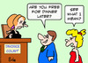 Cartoon: divorce court free for dinner (small) by rmay tagged divorce,court,free,for,dinner