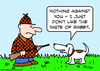 Cartoon: dog hunter taste rabbit (small) by rmay tagged dog,hunter,taste,rabbit
