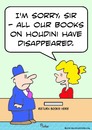 Cartoon: houdini library books disappeare (small) by rmay tagged houdini,library,books,disappeare