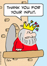 Cartoon: input arrows king thank you (small) by rmay tagged input,arrows,king,thank,you