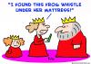 Cartoon: king princess frog whistle (small) by rmay tagged king,princess,frog,whistle