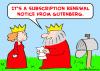 Cartoon: king queen gutenberg subscriptio (small) by rmay tagged king,queen,gutenberg,subscription