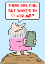 Cartoon: moses in it for me (small) by rmay tagged moses,in,it,for,me