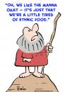 Cartoon: moses manna ethnic food (small) by rmay tagged moses manna ethnic food