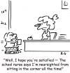 Cartoon: nearsighted sitting corner (small) by rmay tagged nearsighted,sitting,corner