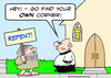 Cartoon: repent go find your own corner (small) by rmay tagged repent,go,find,your,own,corner