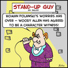 Cartoon: roman polanski woody allen (small) by rmay tagged roman polanski woody allen
