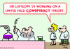 Cartoon: scientist united field conspirac (small) by rmay tagged scientist,united,field,conspiracy,theory