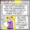Cartoon: SUG obama osama sea (small) by rmay tagged sug,obama,osama,sea
