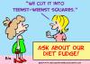 Cartoon: TEENSY DIET FUDGE (small) by rmay tagged teensy,diet,fudge