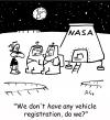 Cartoon: Vehicle registration (small) by rmay tagged vehicle,registration,aliens,nasa