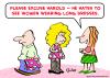 Cartoon: women long dresses (small) by rmay tagged women,long,dresses