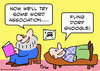Cartoon: word association psychiatrist (small) by rmay tagged word,association,psychiatrist
