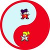 Cartoon: yin yang cute girls chinese (small) by rmay tagged yin,yang,cute,girls,chinese