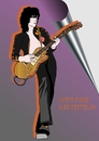 Cartoon: Jimmy Page (small) by Curt tagged jimmy,page,led,zeppelin,gitarrist,heavy,metal